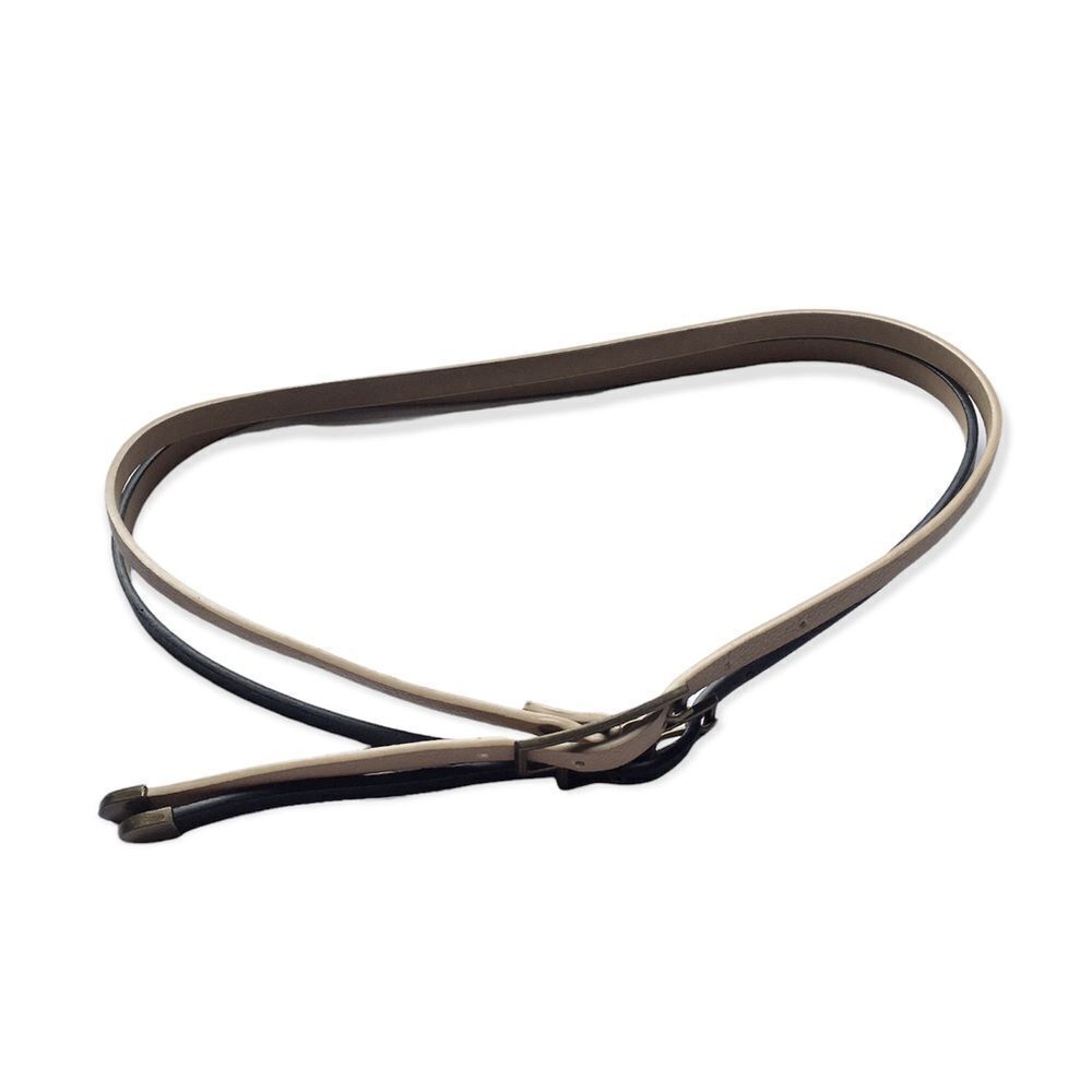 🔃Faux Leather Blue & Tan Belt
